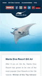 Mobile Screenshot of manta-dive-giliair.com